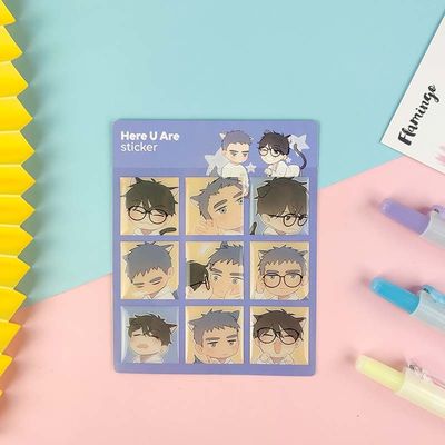 Transparent Crystal 3D Cartoon Stickers Self Adhesive Custom Cartoon Stickers