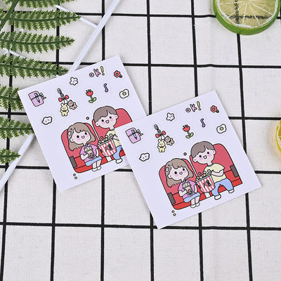 Small Fresh Cartoon Cute Stickers PVC Vinyl Self Adhesive 0.025mm