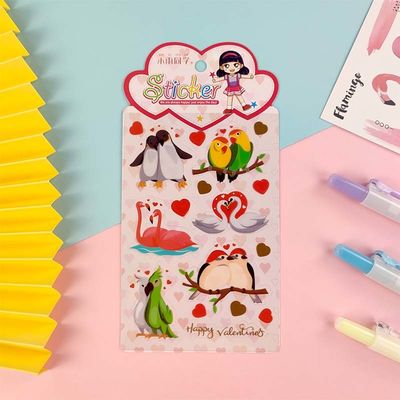 Small Fresh Cartoon Cute Stickers PVC Vinyl Self Adhesive 0.025mm