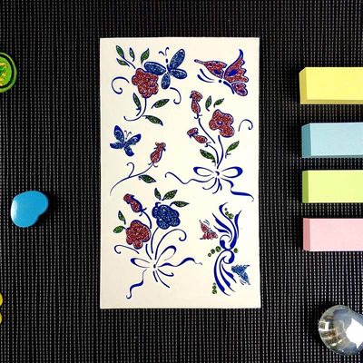 0.7mm Realistic Tattoo Sticker Water Transfer Stickers For Body Decoration