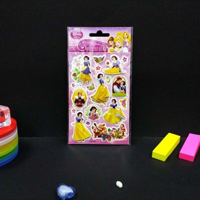 Three Dimensional Glitter Vinyl Stickers Kindergarten Reward Custom Vinyl Stickers