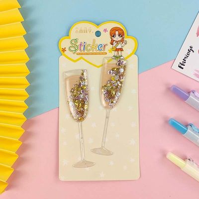 Distinct Layers Cartoon Sticker Sheet Three Dimensional Stickers Convex Air
