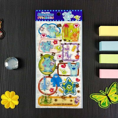 Drop Plastic Hot Stamping Stickers Offset Printing Funny Cartoon Stickers