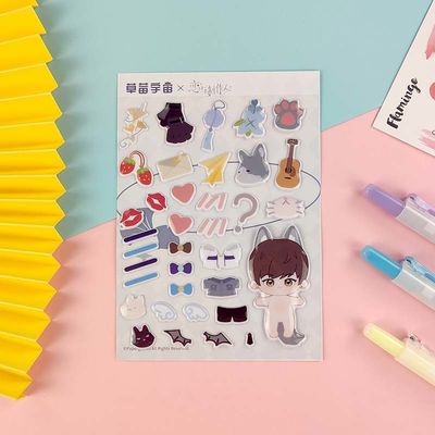 Sponge 3D Cartoon Stickers Decorative 2.5mm Childrens Bedroom Wall Stickers