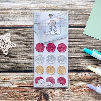 OEM Seal Stamp Stickers Screen Printing Custom Enamel Stickers