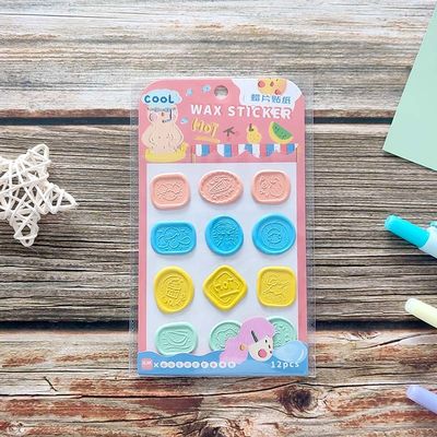 OEM Seal Stamp Stickers Screen Printing Custom Enamel Stickers