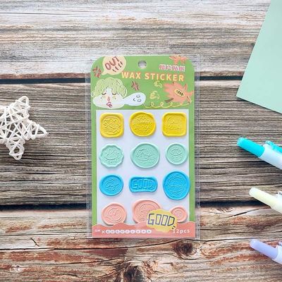 OEM Seal Stamp Stickers Screen Printing Custom Enamel Stickers
