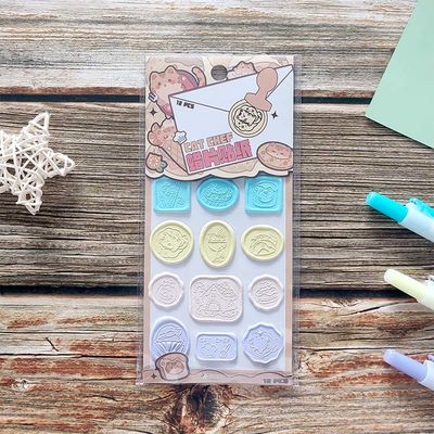 Premade Seal Stamp Stickers UV Offset Printing Self Adhesive Sticker