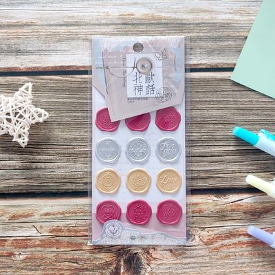 Premade Seal Stamp Stickers UV Offset Printing Self Adhesive Sticker