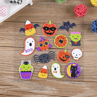 Soft Elastic Festive Stickers PVC Foam Leather Removable Wall Stickers