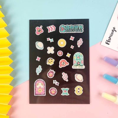 Water Gel Die Cut Stickers Aterproof Custom Vinyl Stickers Non Toxic