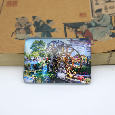 OEM Crystal Magnetic Refrigerator Stickers UV Offset Printing Silica Gel Sticker