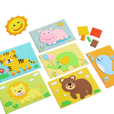 1.5mm Cute Waterproof Stickers 3D Foam Sticker For Kids Children