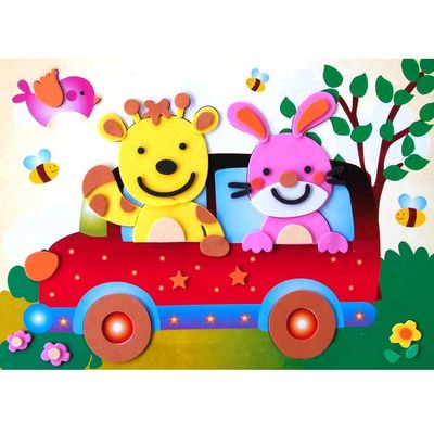 1.5mm Cute Waterproof Stickers 3D Foam Sticker For Kids Children