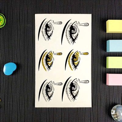 AB glue Transfer Decal Stickers Waterproof Custom Tattoo Stickers
