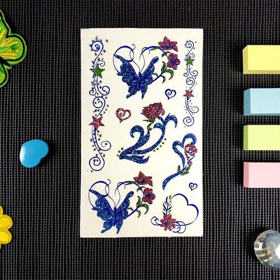AB glue Transfer Decal Stickers Waterproof Custom Tattoo Stickers