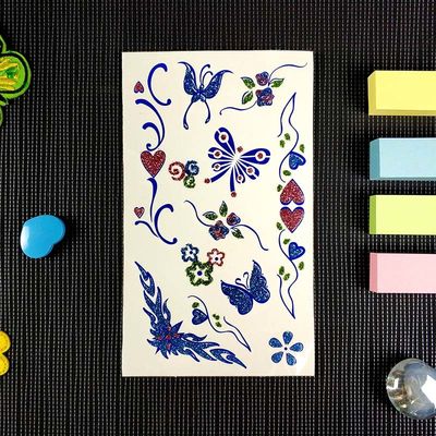 AB glue Transfer Decal Stickers Waterproof Custom Tattoo Stickers