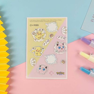 0.7mm 3D Cartoon Stickers Soft Film Cute Puffy Stickers To Reward