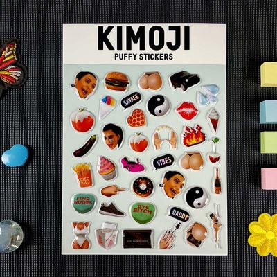 PU 3D Custom Waterproof Stickers Repeated Pasting Die Cut Vinyl Stickers
