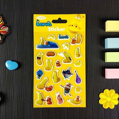 PU 3D Custom Waterproof Stickers Repeated Pasting Die Cut Vinyl Stickers
