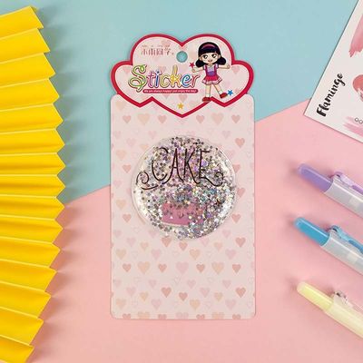 Sequin 3D Cartoon Stickers Shake Animal Crossing Stickers Silk Screen Printing