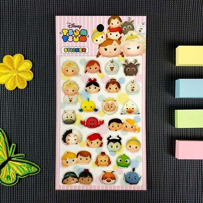 Glue Crystal Gold Stamping Sticker 3D Drip Cartoonepoxy DIY Mirror Sticker