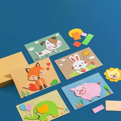Soft Elastic 3D Cartoon Stickers PVC Foamed Leather EVA Foam Stickers 2mm