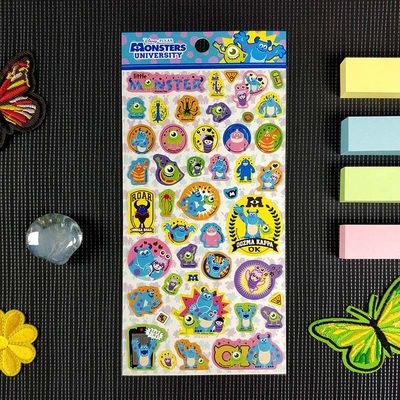 CMYK Hot Stamping Stickers Self Adhesive Label Transparent Cartoon Sticker