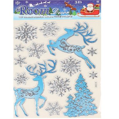 0.15mm Electrostatic Window Stickers Living Room Christmas Wall Stickers