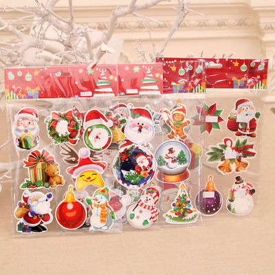 Waterproof Festive Stickers OEM Christmas Cartoon Stickers For Santa Claus
