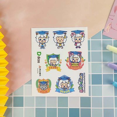 Embossing Custom Paper Stickers Creative Gift Star Reward Stickers