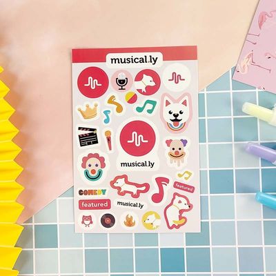 Reward Paste Cute Cartoon Stickers Non Toxic Die Cut Paper Stickers