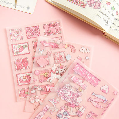 Girlish Heart Custom Paper Stickers Hand Account Decoration Sticker 80gsm