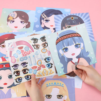 Changeover Childrens Sticker Books CMYK Make Up Stickers For Girls Children