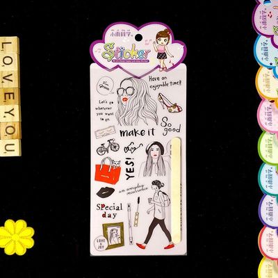 Pressure Sensitive Cartoon Sticker Sheet Cold Transfer For Can Metal Package