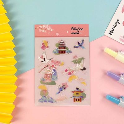 Manufacturer Direct Custom Cartoon Cute Animal Transparent Stickers PVC Sticker