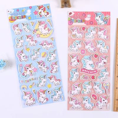 Eco Friendly Custom Design Stickers For Kids Cute Cartoon 3D EVA Foam Epoxy PVC Puffy Sticker