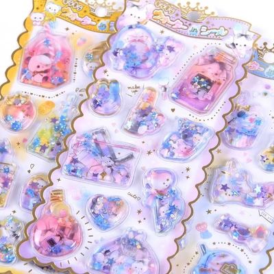 Children'S Toys 3D Shining Colorful Crystal Rocking Sealed Stickers Kindergarten Award Stickers