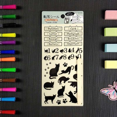 Pressure Transfer Sticker Rub-On Transfer Scratching Stickers Cartoon Sticker For Scrap Book DIY Use