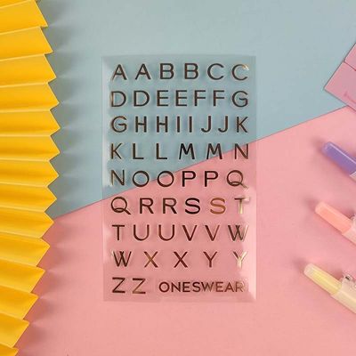 Combination Of Numbers And Letters 3D Gold And Silver Stamping Stickers Mobile Phone Water Cup Decoration Stickers