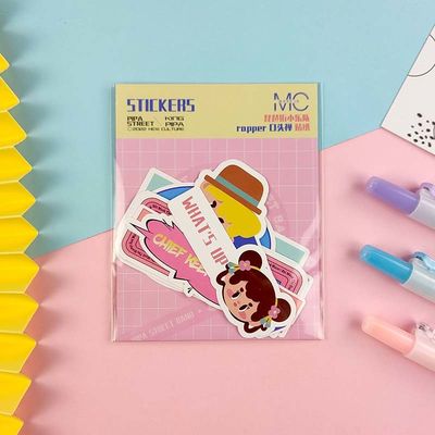 Cute Vinyl Sticker Packs Custom Pvc Waterproof Die Cut Stickers For Laptop Skateboard