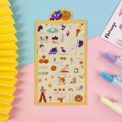 Customization Of Food Labels Transparent Vinyl Cartoon Stickers Waterproof And Tear Resistant