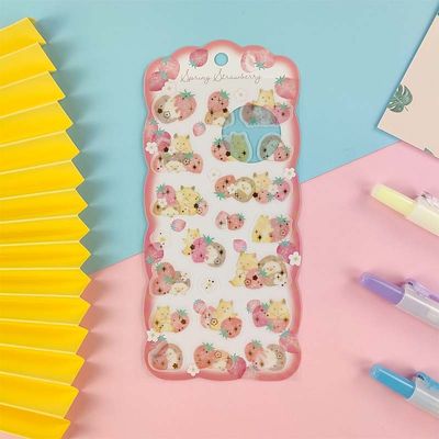 Pearl Paper Self Adhesive Stickers Die Cut Irregular DIY Self Adhesive Labels