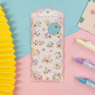 Pearl Paper Self Adhesive Stickers Die Cut Irregular DIY Self Adhesive Labels