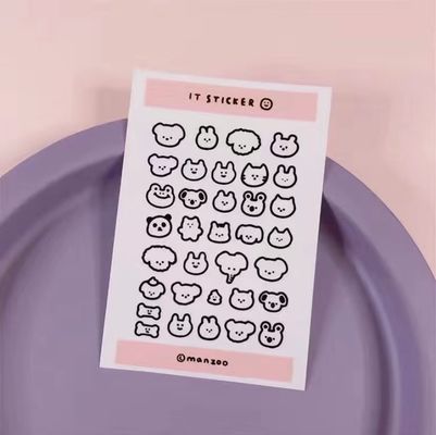 Waterproof Digital Printing Cartoon Sticker Sheet For Business