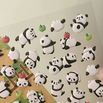 Cartoon 3d Stickers Customized Environmentally Friendly Materials Repeatedly Pasted