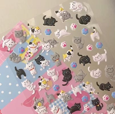 Cartoon 3d Stickers Customized Environmentally Friendly Materials Repeatedly Pasted
