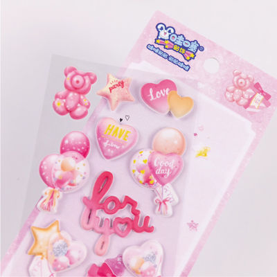 Children'S Cartoon 3d Three Dimensional Stickers Cute Bubble Stickers Powerful Manufacturers