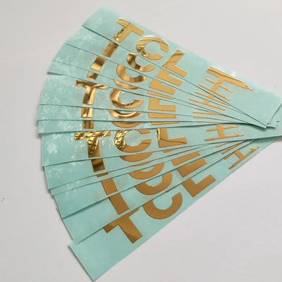 Customized Letter 3d Nickel Decal Label Sticker Metal Label Transfer Metal Waterproof