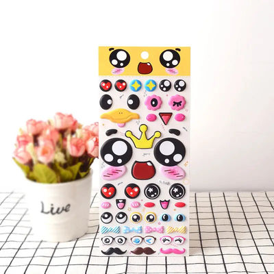 Diy Cartoon Puffy Stickers Kawaii 3d Stickers Pack For Decoration Custom